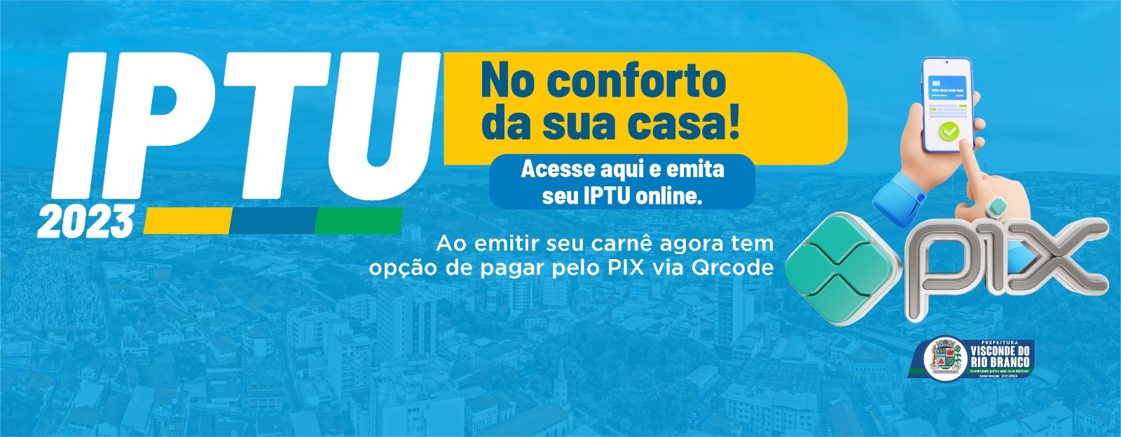 EMISSÃO ONLINE DO IPTU 2023 - PAGAMENTO VIA PIX
